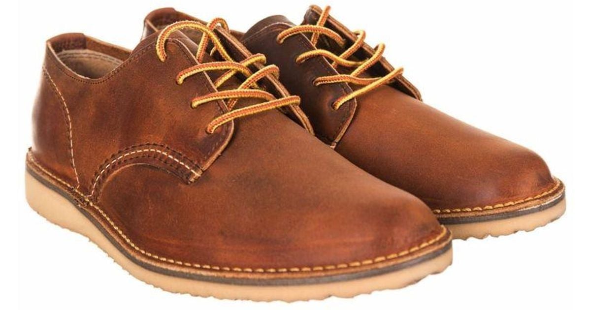 Red Wing Leather 3303 Weekender Oxford Shoes Copper Rough & Tough Colour Co in Brown for Men