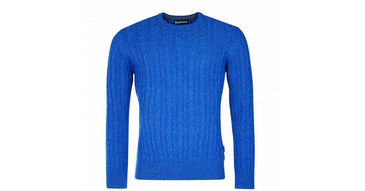 barbour cable knit jumper mens