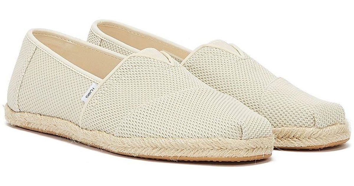 TOMS Alpargata Rope Repreve Knit Natural Espadrilles for Men | Lyst ...