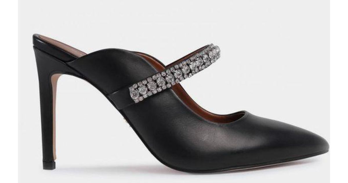 Kurt Geiger Leather Flat Shoes in Black Lyst