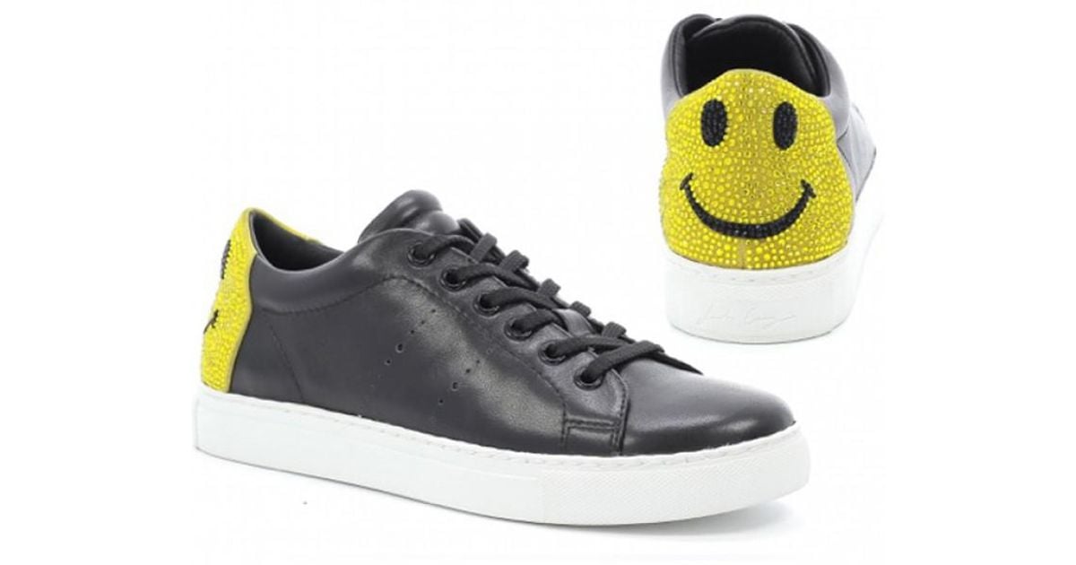 lola cruz smiley face sneakers