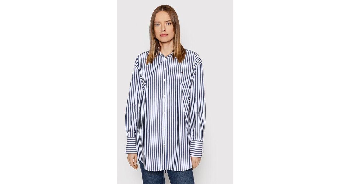 Tommy Hilfiger Camicia Donna . in Blue | Lyst