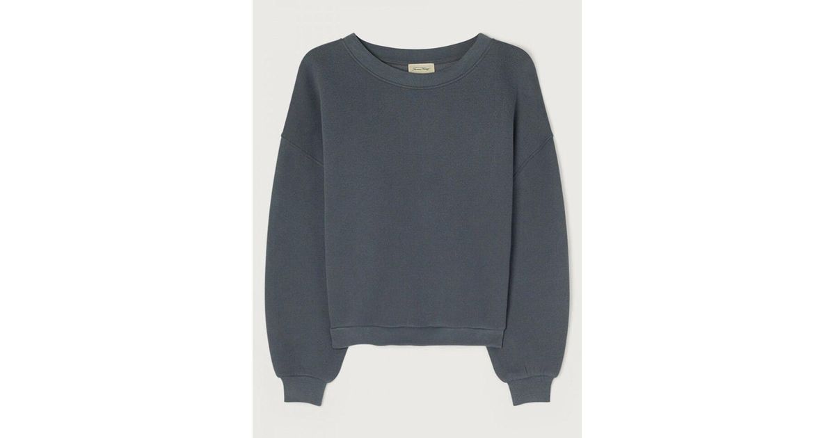 American Vintage Cotton Ikatown Sweat Storm in Blue | Lyst