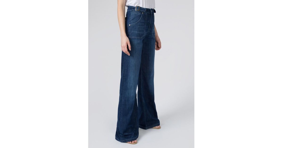 Donna Ida Denim Minnie High Top Flare Jeans in Blue | Lyst