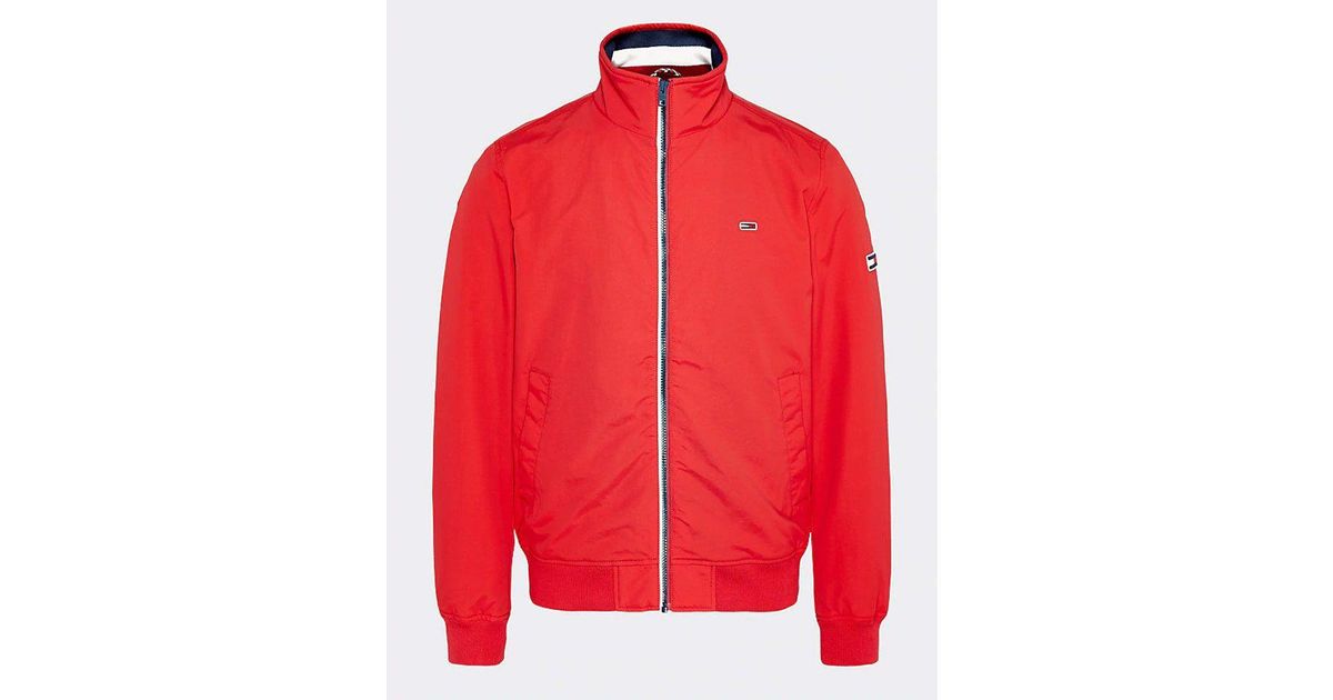 essential flag patch bomber jacket