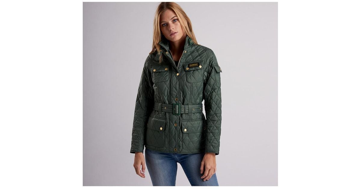 barbour green jacket womens