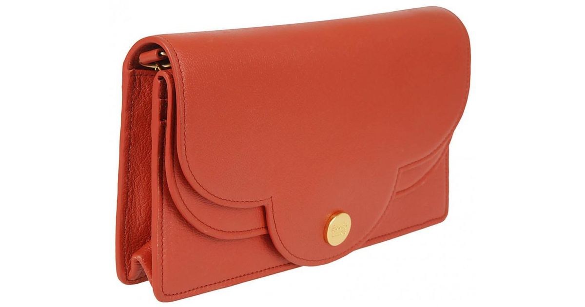 See By Chloé Clutch Bag In Orange Lyst
