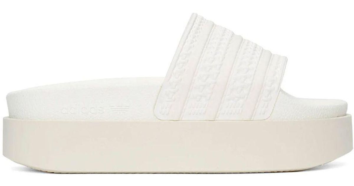 adidas Sandalo Adilette Bonega in White | Lyst