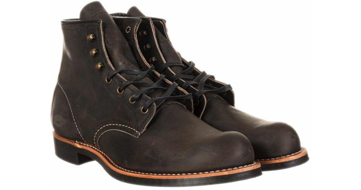 Red Wing 3341 Heritage Work 6 Blacksmith Boot Charcoal Rough And Toug