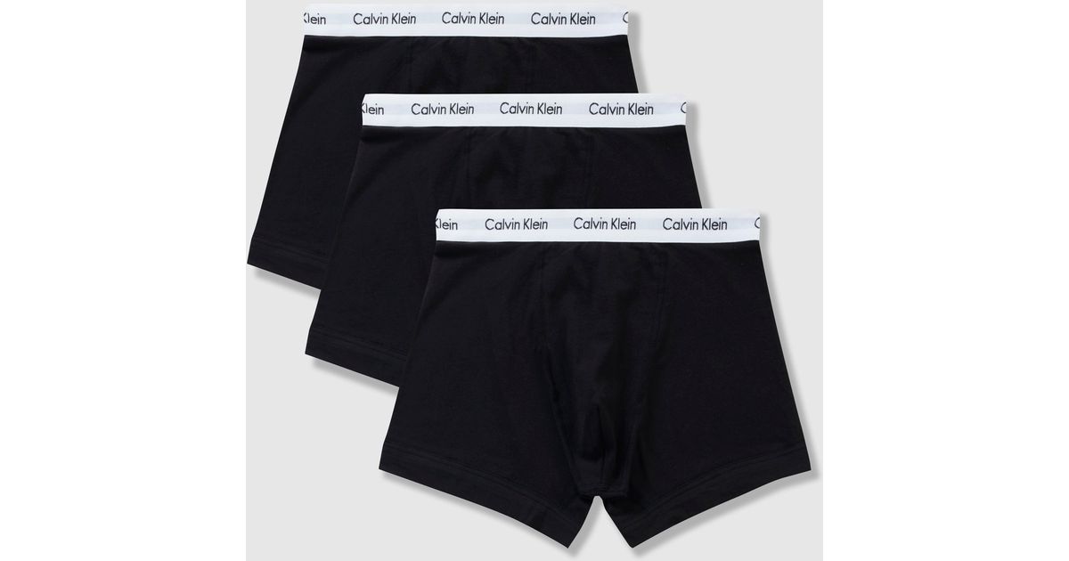 Calvin Klein 3 Pck Calvin Klein Men Stretch Cotton BOXER BRIEFS Trunk MEDIUM LARGE XLARGE $45 