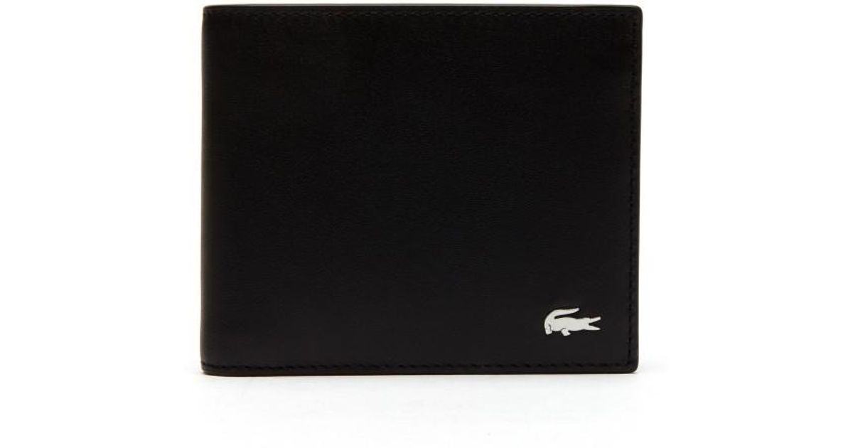 Lacoste Fitzgerald Leather Wallet And Card Holder Set in Black for Men