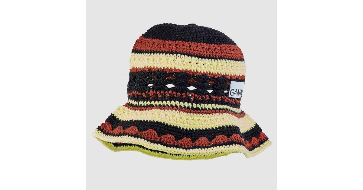 crochet hat ganni