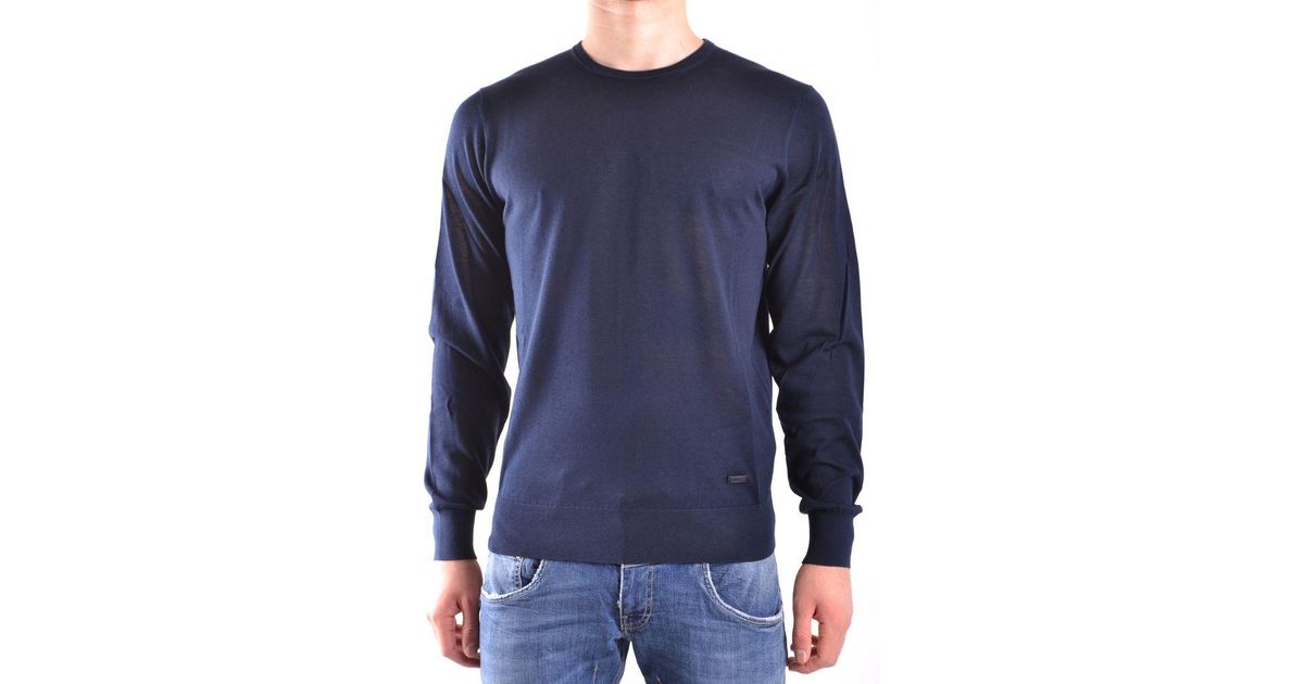 blue armani jumper