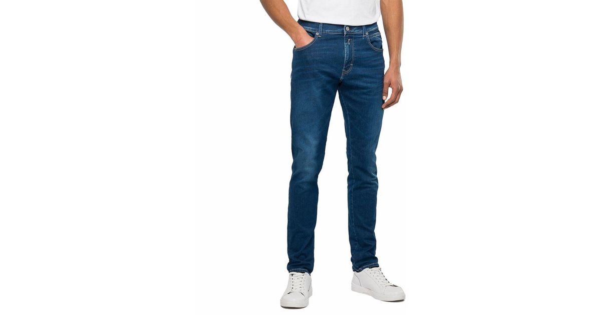 Replay Denim Hyperflex X-lite Anbass Slim Fit Jeans in Blue for Men | Lyst Canada