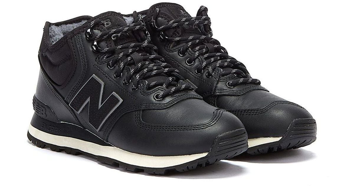 New Balance 574 Boot Trainers in Black for Men | Lyst UK