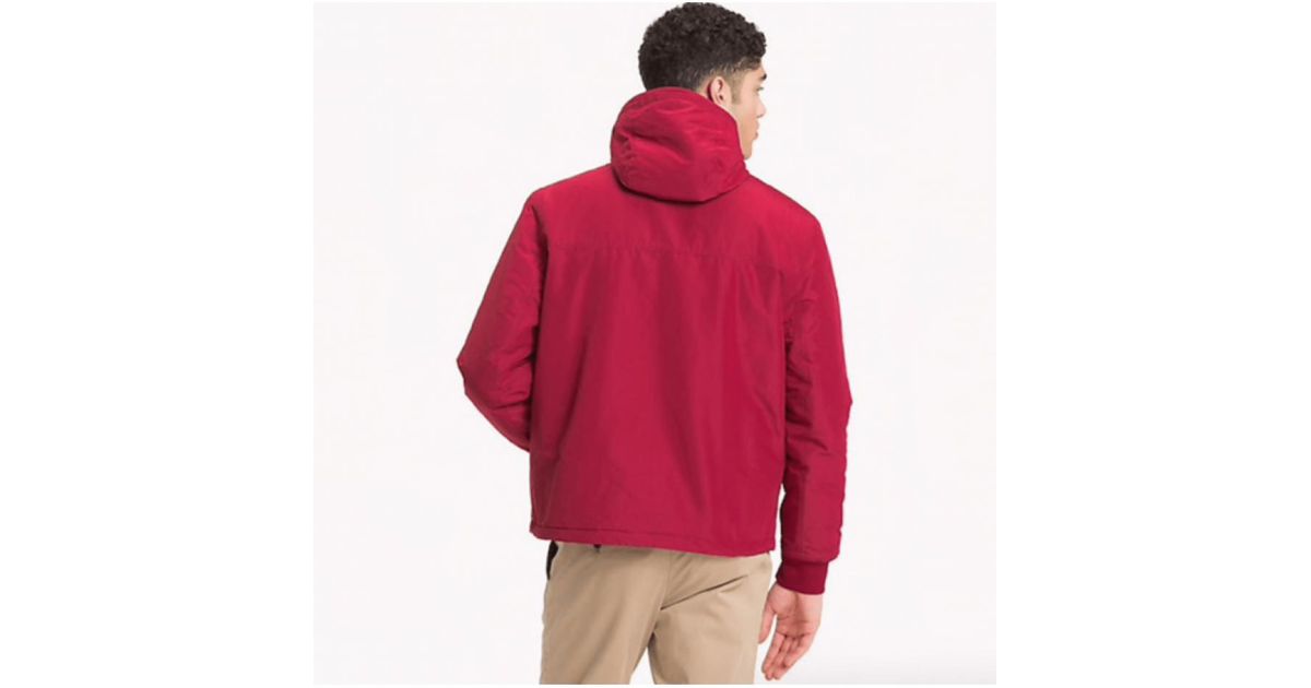tommy hilfiger padded half zip anorak
