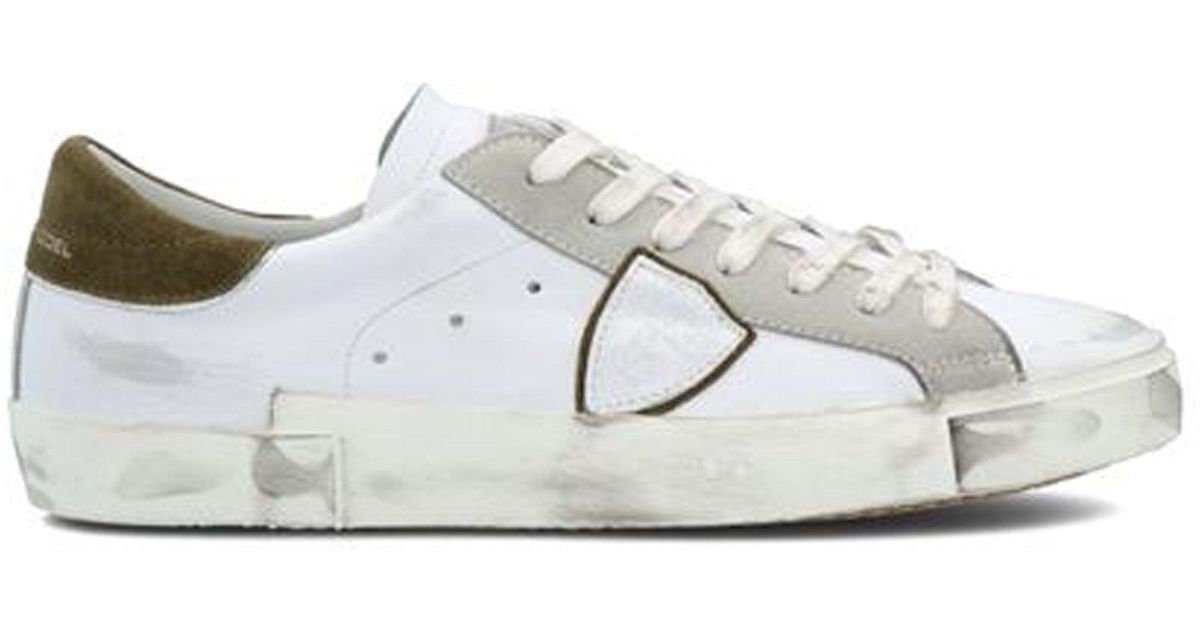 Philippe Model Sneakers Prlu Vx20 Bianco Verde in White for Men | Lyst