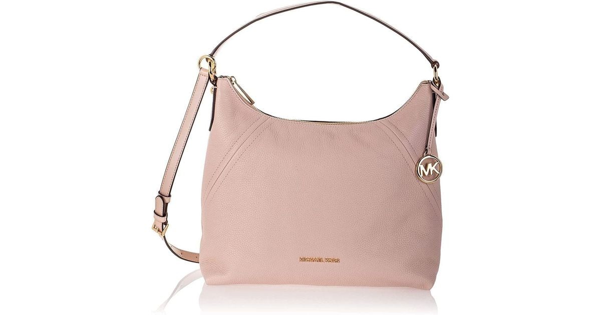 Michael Kors Aria Large Shoulder Bag in Pink Lyst