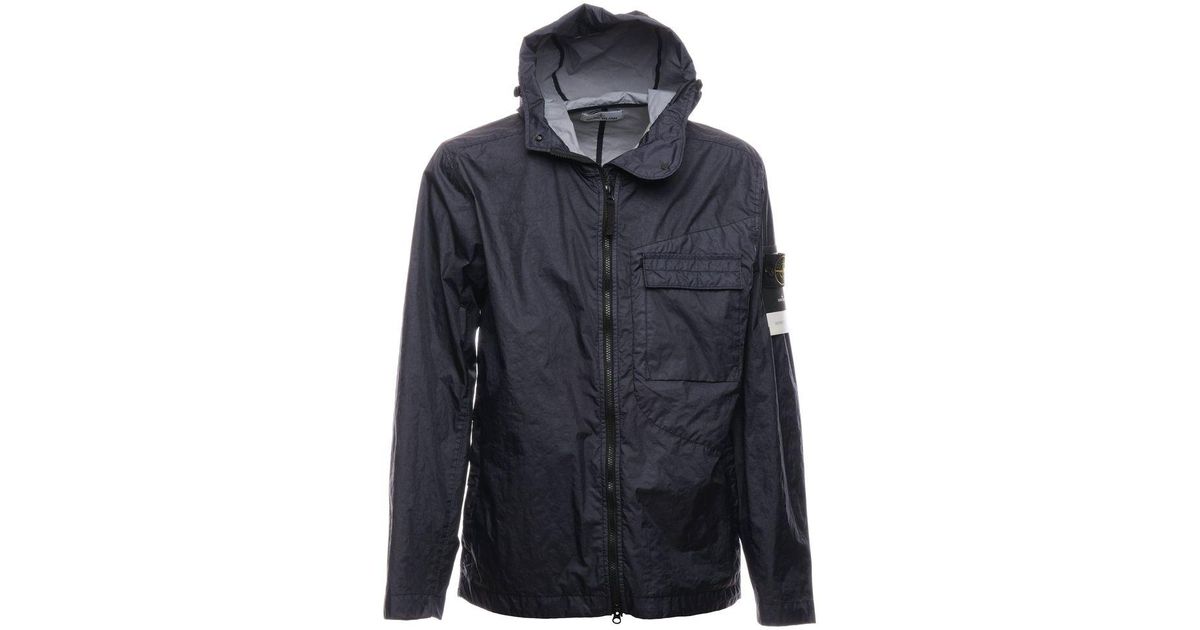 Stone Island Synthetic Jacket For 761540223 V0020 in Black (Blue 
