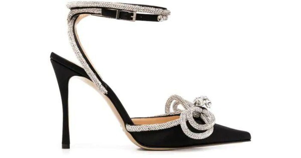 mach and mach crystal bow heels