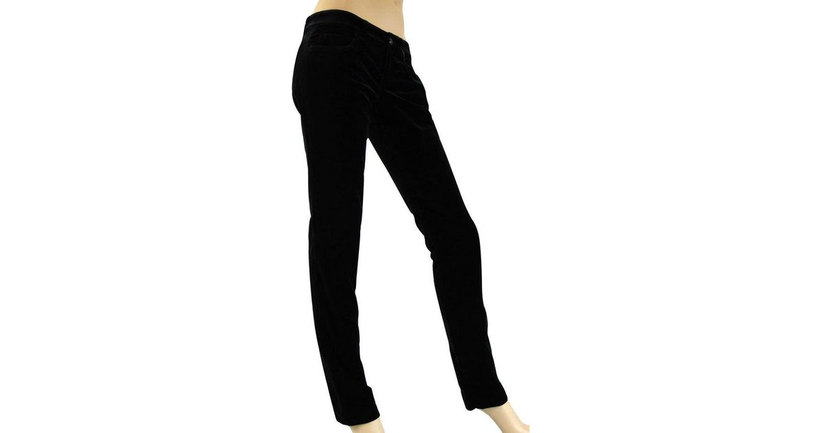 Annika velvet stretch-cotton pants Mytheresa Clothing Pants Stretch Pants 