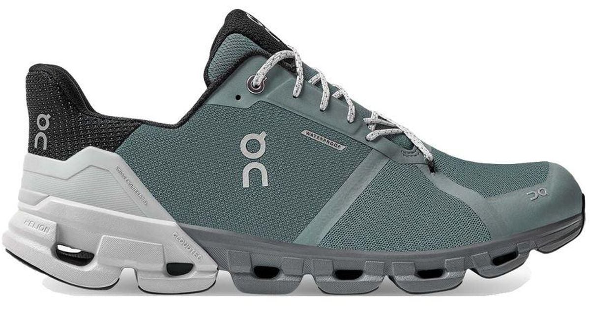 On Running Cloudflyer Waterproof Trainer Sea Glacier in Blue for Men