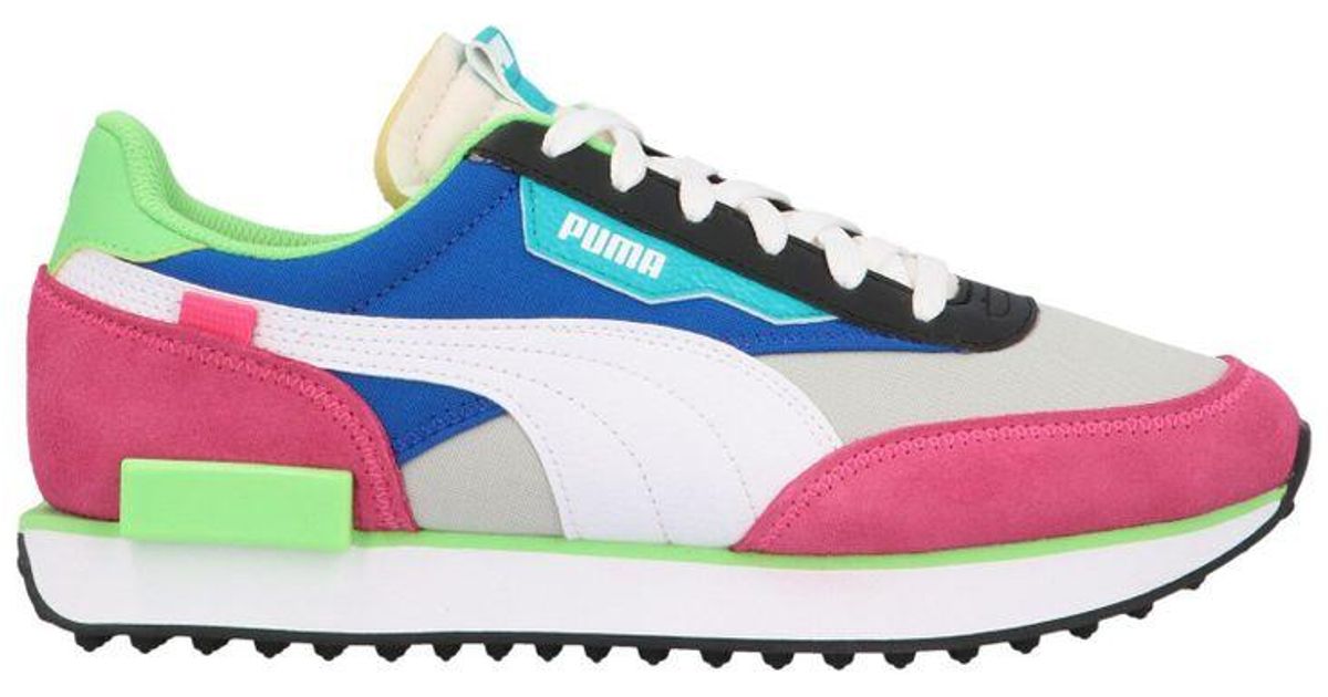 puma multi coloured panel trainers