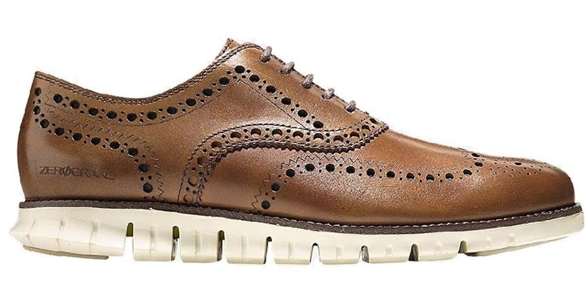 cole haan zerogrand wingtip oxford mens