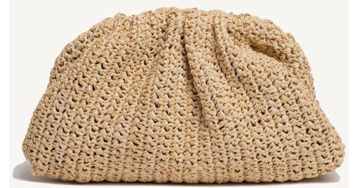 Maria La Rosa Synthetic Natural Raffia Crochet Game Clutch - Lyst