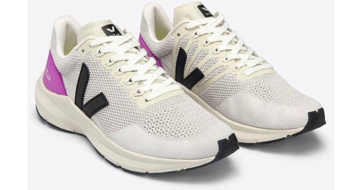 Veja Marlin V-knit Chalk Black Ultraviolet Trainers | Lyst