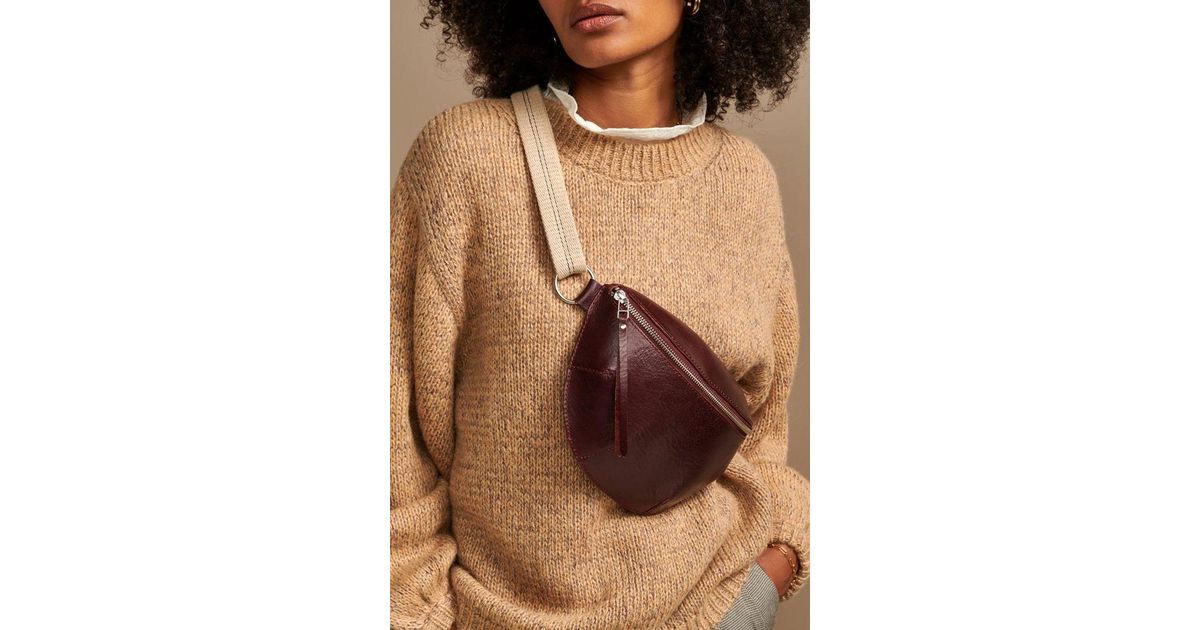 Bellerose Leather Rosie Bordeaux Bag in Brown - Lyst