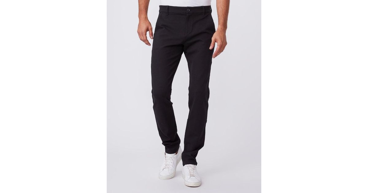 In M807374-1086 in Black for Men Slacks and Chinos Formal trousers Stafford Trouser Mens Clothing Trousers PAIGE Synthetic Paige 