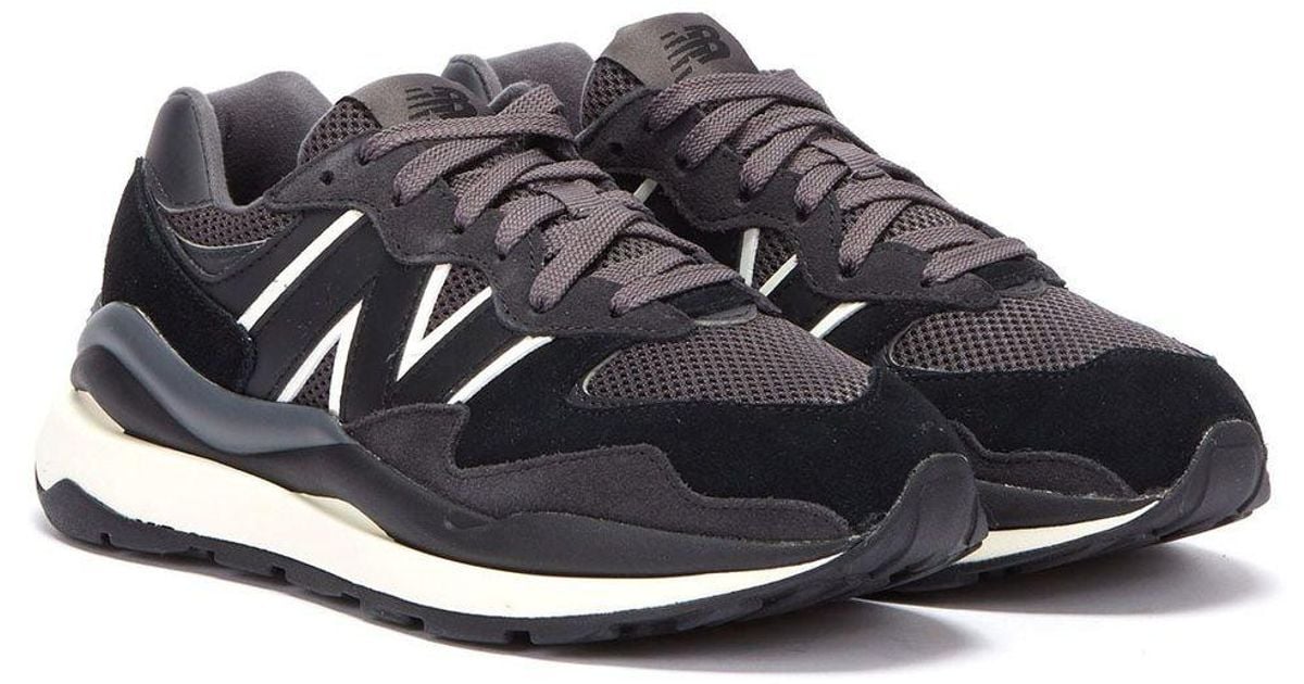 New Balance Suede 57/40 Core Pack Trainers in Black Lyst UK