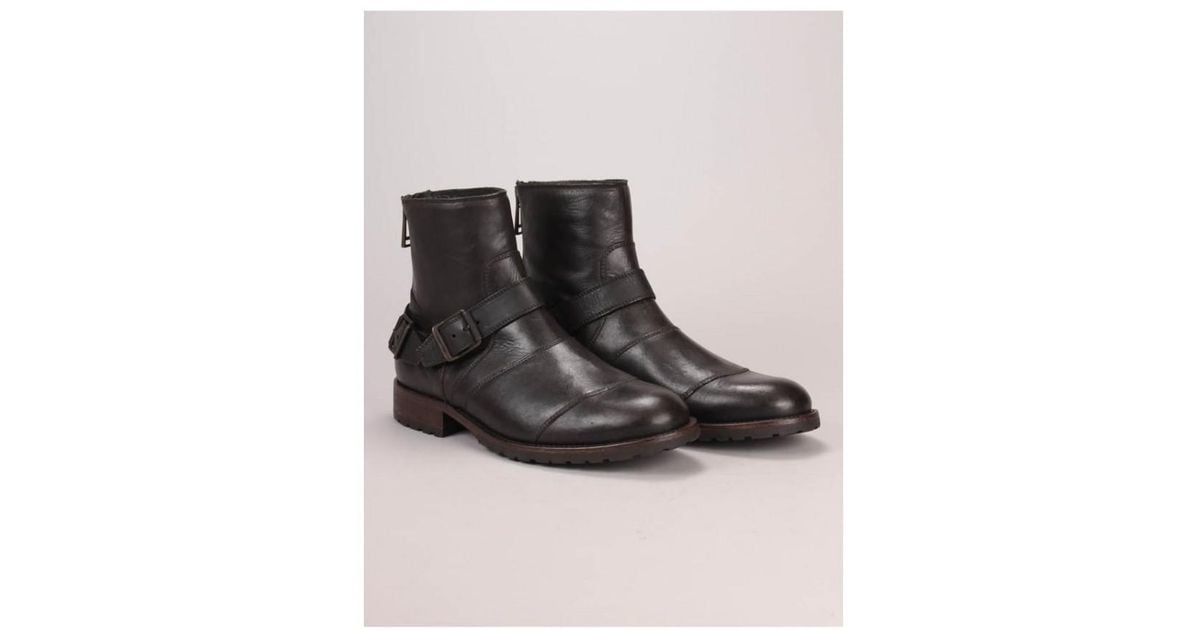 Belstaff Leather Trailmaster Boot in Black for Men - Lyst