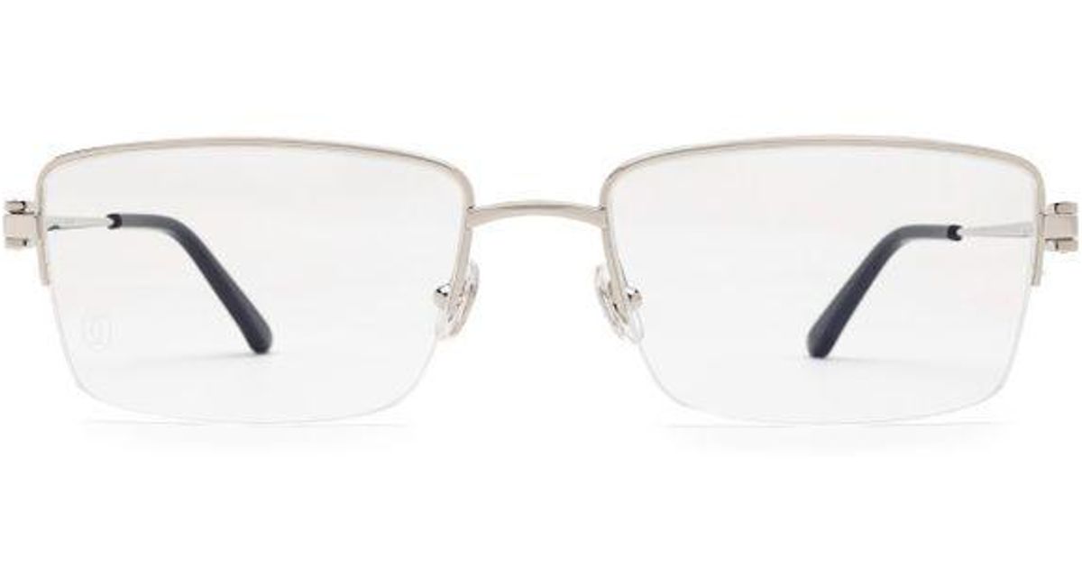 Cartier Ct0319o Male Eyeglasses in Silver (Metallic) for Men Lyst