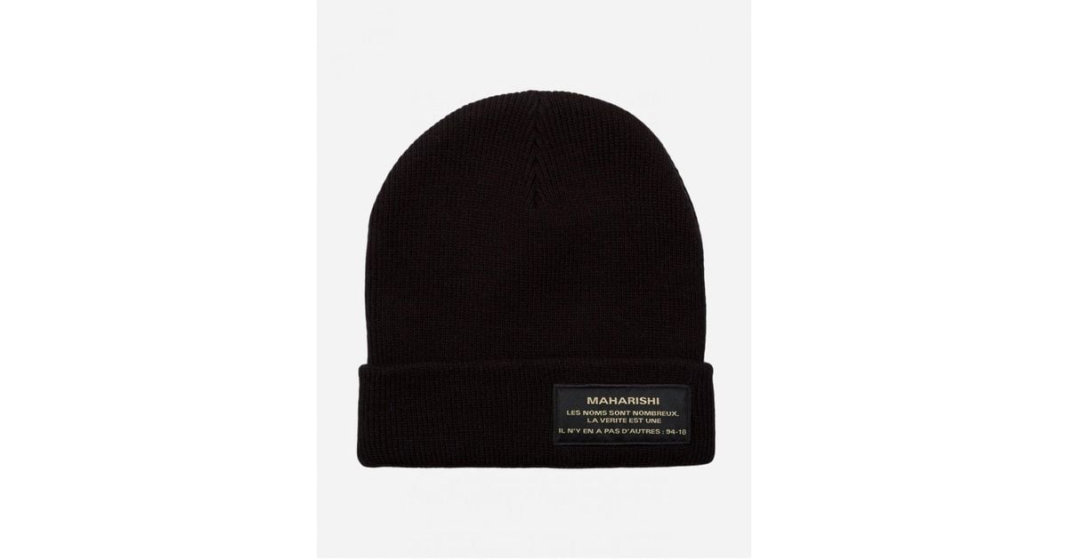 maharishi beanie