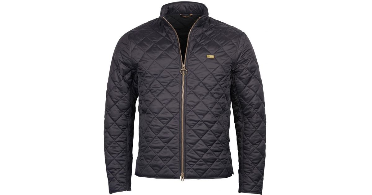 barbour international men's gear slim fit quilted jacket