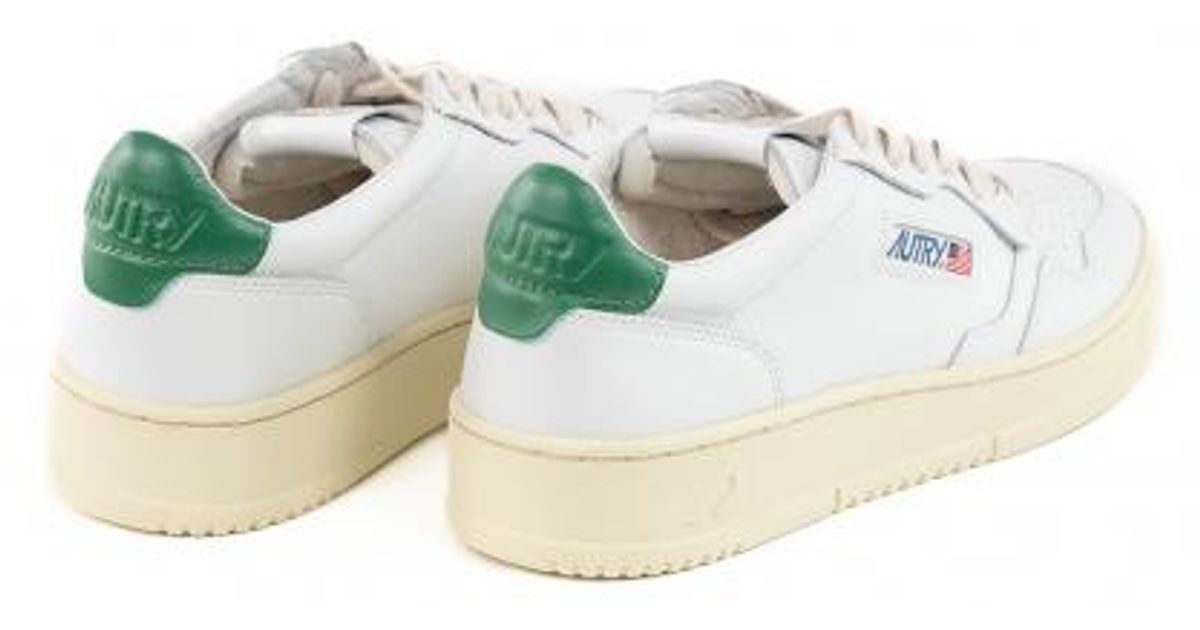 autry low sneakers in white leather and suede