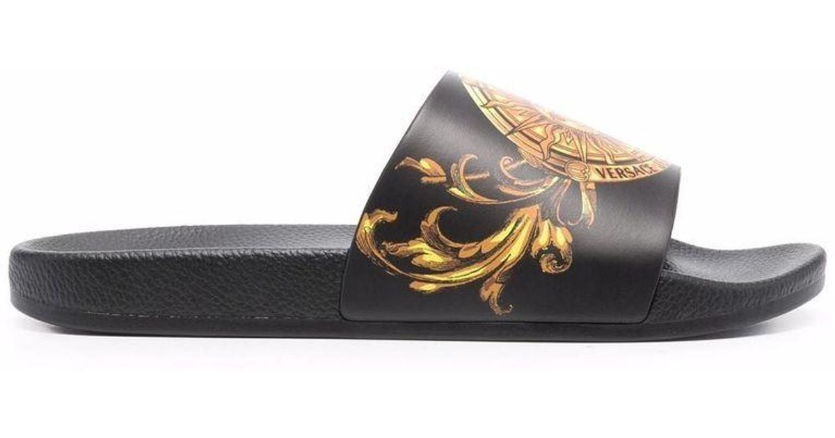 versace jeans mens sliders