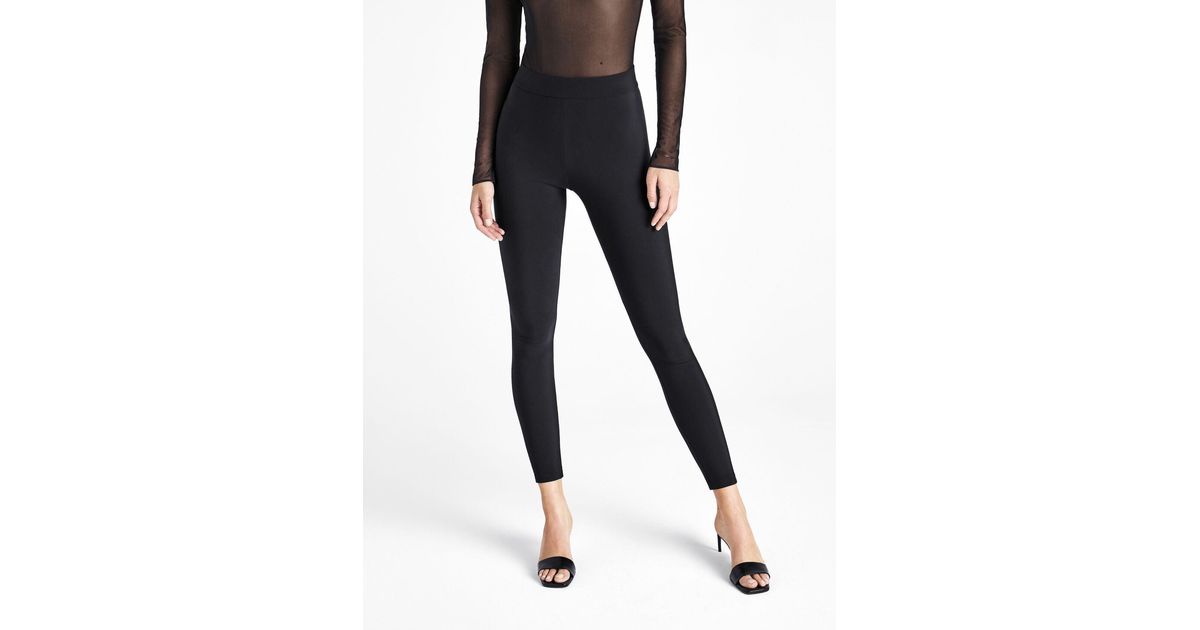 Wolford Synthetic Scuba leggings in Black Lyst