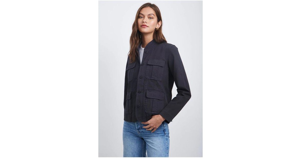 Rails Denim Afton Casual Jacket in Black Womens Clothing Jackets Casual jackets 
