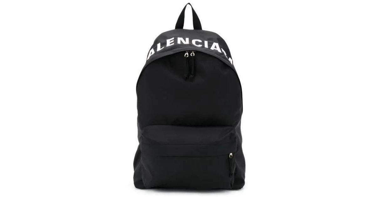 balenciaga wheel logo backpack