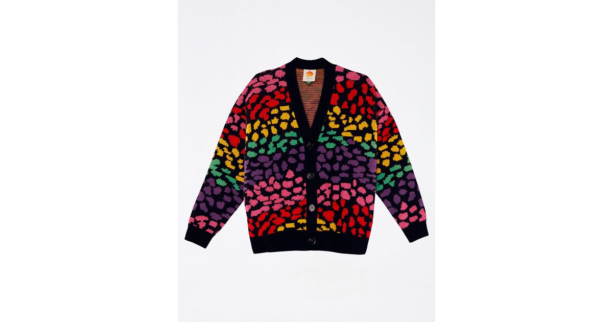 FARM Rio Rainbow Leopard Cardigan Lyst