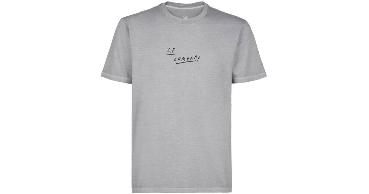 C.P. Company C.p. Company 24/1 Jersey Formation Graphic T-shirt in Grey  (Grey) for Men | Lyst Canada