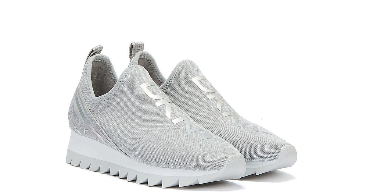 dkny silver trainers