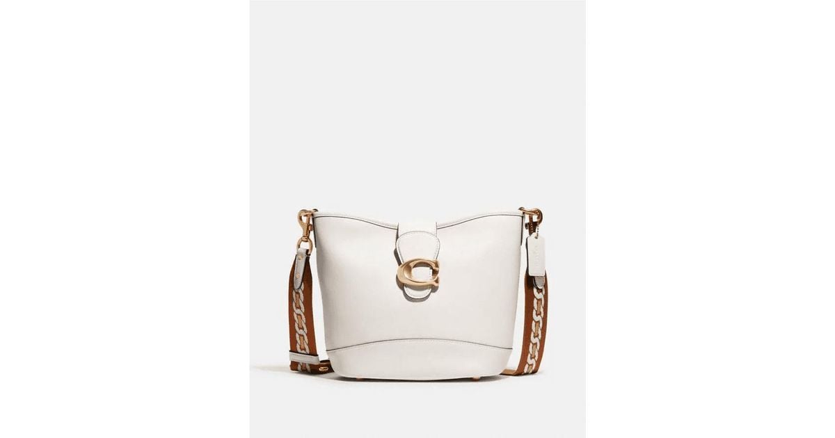 COACH Tali Bucket Bag in White Lyst