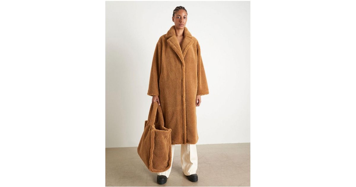 STAND Studio Maria Faux Fur Coat in 