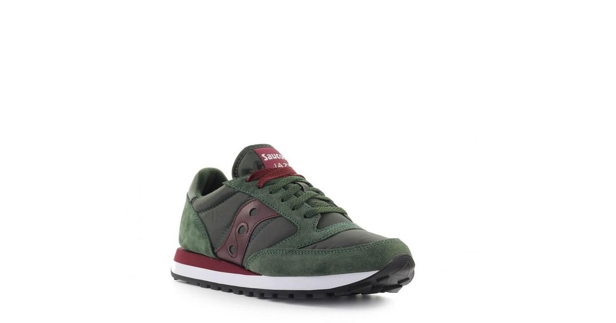 saucony jazz green burgundy