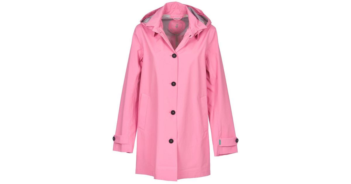 Save The Duck Synthetic Trench in Pink | Lyst