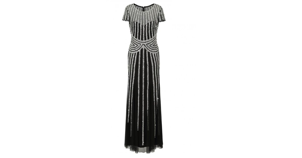 black and white striped frock